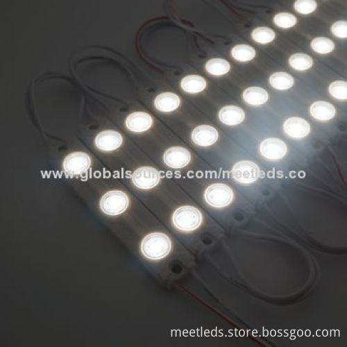 3pcs SMD2835 12V DC Waterproof IP65 Rectangle LED Injection Module Lights with 3-year Warranty